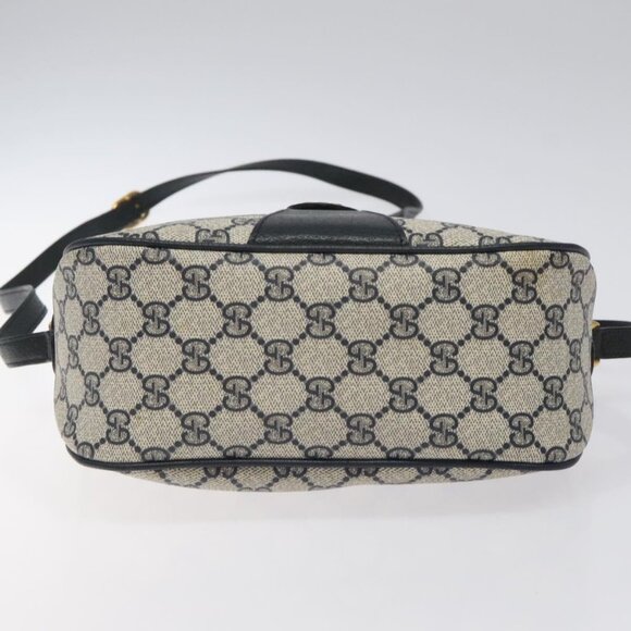 GUCCI GG Supreme Sherry Line Shoulder Bag PVC Beige Gold 02 14 032 Auth - Picture 6 of 16